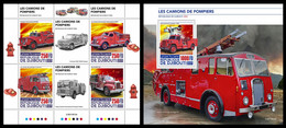 Djibouti  2021 Fire Engines. (610) OFFICIAL ISSUE - Sapeurs-Pompiers