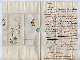 TB 3854 - 1847 - LAC - Lettre De Mr ? à CLUNY Pour Me COMMERSON Notaire Royal à CHAROLLES - 1801-1848: Précurseurs XIX