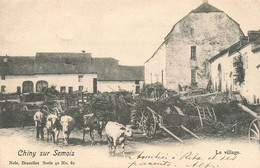 CPA - Belgique - Chiny Sur Semois - Le Village - Edit. Nels - Oblitéré Florenville 1901 - Dos Non Divisé - Vaches - Chiny