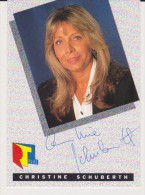 Original RTL Autograph TV Cast Card - Austrian Actress CHRISTINE SCHUBERTH - Autografi