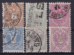 AUSTRIA 1883 - Canceled - ANK 44-49a - Gebraucht