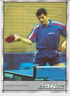 Table Tennis Card ALEXIJ SMIRNOV Russia - Vice European Champion Double 2003 - Tennis De Table