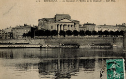 TOULOUSE LA GARONNE ET L'EGLISE DE LA DAURADE 1918 - Toulouse