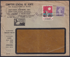 F-EX39224 FRANCE COVER + CHARITY CINDERELLA SUN LE BEISER DU SOLEIL 1926. - Lettere