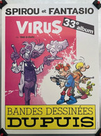 Affichette "Spirou Et Fantasio N°33 - Virus" - Tome Et Janry - Spirou Et Fantasio