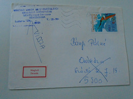 D192829 Hungary Cover -Hungarian Association Of The Blind - Decedé  -retour -Békéscsaba  2006  Stamp ATHENS - Lettres & Documents