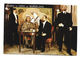 "ELS 4 GATS".- ( E. GRANADOS, S. RUSIÑOL, I. ALBENIZ Y J. MARAGALL ).-  MUSEO DE CERA DE BARCELONA - Musées