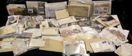 MISCELLANEOUS Accumulation In Carton Incl. GB Stamps & Postal History, Canada, Duplicated Victoria, USA, Singapore, Aust - Andere & Zonder Classificatie