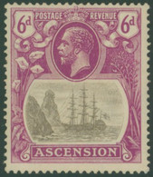 1924-33 6d Grey Black & Bright Purple Showing The 'cleft Rock' Variety, M, SG.16c. (1) Cat. £650 - Andere & Zonder Classificatie