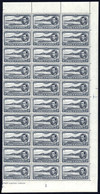 1940 P.13½ 3d Black & Grey Half Sheet Of Thirty (right Vertical Side) UM, SG.42a, Cat. £600+ - Andere & Zonder Classificatie