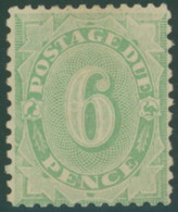 1907 Postage Due 6d Dull Green, Part O.g, Toned, Pencil Mark On Reverse, SG.D57. Scarce. (1) Cat. £325. - Andere & Zonder Classificatie