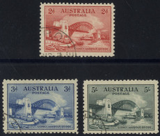 1932 Sydney Harbour Bridge Set, VFU (cto), SG.141/3 (3) - Andere & Zonder Classificatie