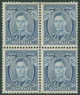 1937-49 3d Blue White Wattles, UM Block Of Four, Couple Of Perfs At Top. (4) Cat. £720 - Andere & Zonder Classificatie