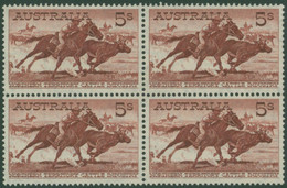 1959-64 5s Brown Red On White Paper 'Stockman' UM Block Of Four, SG.327a. (4) Cat. £380++ - Andere & Zonder Classificatie