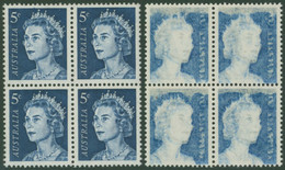 1966-73 5c Deep Blue With Full Offset On Reverse, UM Block Of Four, BW.444c, SG.386c Var. - Andere & Zonder Classificatie