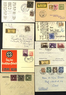 C1918-35 Variety Of Frankings On Covers/cards, Stationery Etc. With Kaiser Karl Issues (21), 1920's-30's Incl. Registere - Andere & Zonder Classificatie
