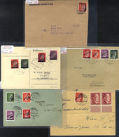 1945 Provisional Issues On Cover Incl. Elusive Graz Overprint 8pf Local Cover, Vienna Barred Overprint Set (4) On Postca - Andere & Zonder Classificatie