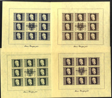 1946 Renner Set Of Four Imperf M/Sheets, UM. SG.MS976. (4) Cat. £3250 - Andere & Zonder Classificatie