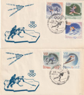 Russland - 2 Briefe Olympia 1960 - Briefe U. Dokumente