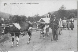 AA+   ARDENNE  . BOUILLON ..--  SCENE CHAMPETRE . 1924 Vers STREE ( BARONNE De MOFFARTS ) . Vverso . - Bouillon