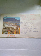 Argentina Registered Letter Decorated.ushuaia World End.machine Red Pmk 1993.e 7 1or 2 Covers Conmems For Post. - Storia Postale