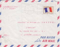Lettre Par Avion Obl. Secap Poste Aux Armées Le 19/5/70 Sur TP FM N° 13 "drapeau" Pour Antibes - Brieven En Documenten