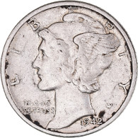 Monnaie, États-Unis, Mercury, Dime, 1942, Philadelphie, TTB, Argent, KM:140 - 1916-1945: Mercury