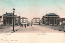 CPA - Belgique - Malines - Porte D'Egmont - Edit. D.T.C.L. - Oblitéré Malines Station 1907 - Colorisé Précurseur - Animé - Mechelen