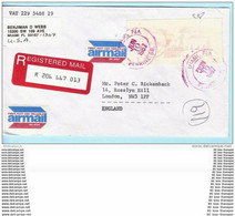 USA ETATS-UNIS R- Brief Registered Meter Cover Lettre AFS 4,48 - 10.06.87 Miami - FL (2 Scan)(21454) - Covers & Documents