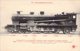 CPA Chemin De Fer - Les Locomotives Françaises Orléans - 66 F Fleury - Machine N°3512 - Treni