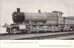 CPA Chemin De Fer - Eight Coupled Foods Engine GWR N°2803 - Trains