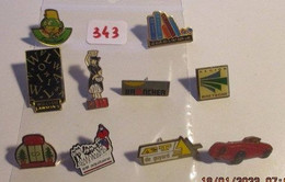 Delcampe - SUPER AFFAIRE A PRIX CASSE !!! LOT 343 : Lot De 10 Pin's TOUS DIFFERENTS En Très Bon état Mais SANS Les Attaches - Lots