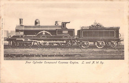 CPA Chemin De Fer - Four Cylinder Compound Express Engine - L And NW RY - The Wrench N°2280 - Treni