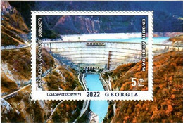 Georgia 2022 . Enguri  Arch Dam. S/S - Georgia