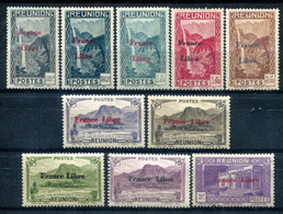 Réunion     France Libre  **   191/192-198-202-212-224/225-228/229- - Unused Stamps