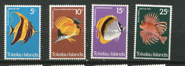 Tokelau ** N° 45 à 48 - Poissons - Tokelau