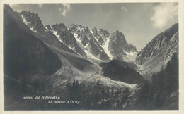 Postcard Switzerland Val D'Arpette Et Pointe D'Orny - Orny