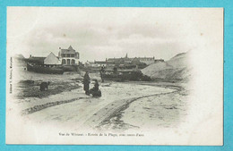 * Wissant (Dép 62 - Pas De Calais - France) * (Editeur V. Debreu, Marquise) Entrée De La Plage, Avec Cours D'eau, Bateau - Wissant