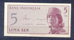 Indonesia - 1964 - 5 Sen...  P91 ..UNC - Indonésie