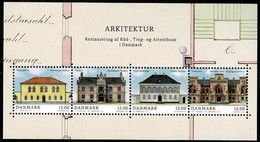 Denmark 2023. Architecture, Townhalls, Courthouses And Prisons; Souvenir Sheet; MNH(**). - Nuevos
