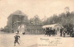 CPA - Belgique - Morlanwelz - La Station - Edit. Nels - Précurseur - Oblitéré Hal 1902 - Animé - Calèche - Cheval - La Louviere