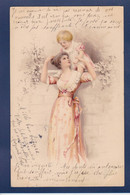 CPA 1 Euro Illustrateur Femme En Pied Woman Art Nouveau Circulé Prix De Départ 1 Euro - 1900-1949