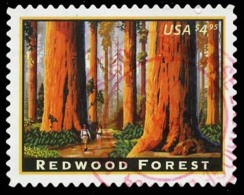 Etats-Unis / United States (Scott No.4378 - Red Wood Forest) (o) TB / VF - Andere & Zonder Classificatie