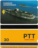 Turkey - Alcatel - PTT - 2nd Series (9mm) 1991-1992, S-16 - Kusadasi Guvercinada, 30U, Used - Türkei