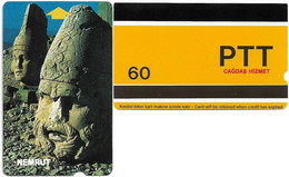 Turkey - Alcatel - PTT - 2nd Series (9mm) 1991-1992, S-23 - Nemrut Ruins, 60U, Used - Türkei