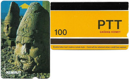 Turkey - Alcatel - PTT - 2nd Series (9mm) 1991-1992, S-24 - Nemrut Ruins, 100U, Used - Türkei