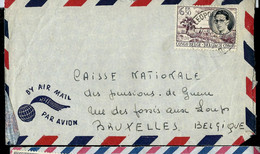 Lettre  Obl. LEOPLODVILLE 14/09/56 ( N° 332 Roi Baudouin) - Cartas & Documentos