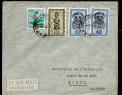 Lettre  Obl. COQUIHATVILLE    04/11/1952 Pour Liège - Covers & Documents