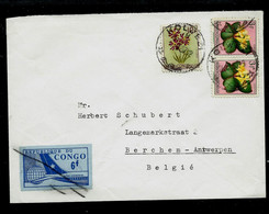 Lettre  Obl. KOLWEZI  1957 Vers Berchem ( Be) - Brieven En Documenten