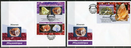 Mozambico 2019, Minerals I, 4val In BF +BF  In 2FDC - Minéraux